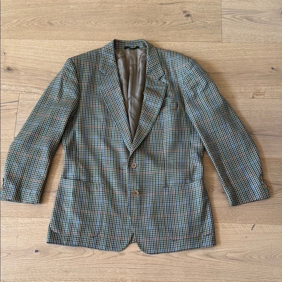 Men's 90 s Burberrys Vintage Check Beige Blazer